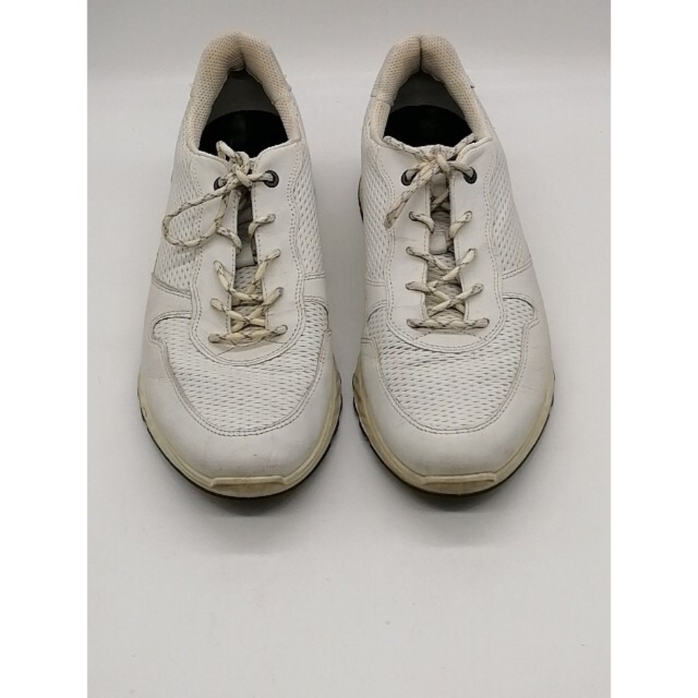 Ecco Sneakers Mens St.1 White 10 Athletic Trainer Shoes Leather 83619401007